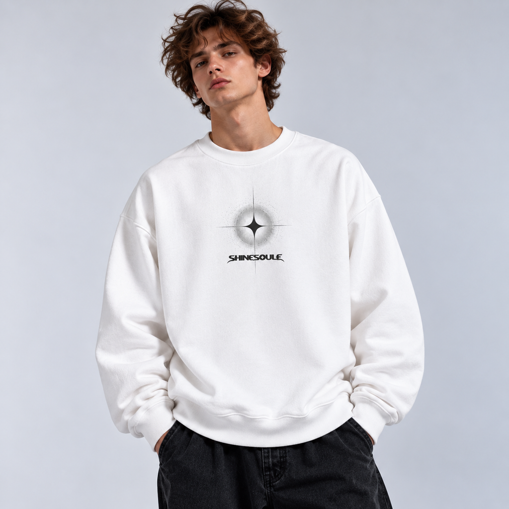 Light Through The Cracks Graphic Crewneck Sweatshirt