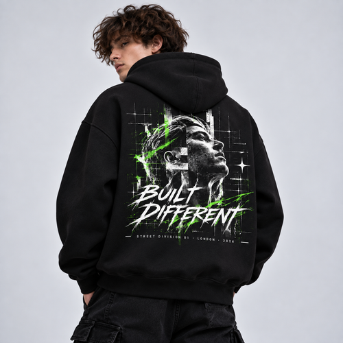 Built Different Graphic Hoodie