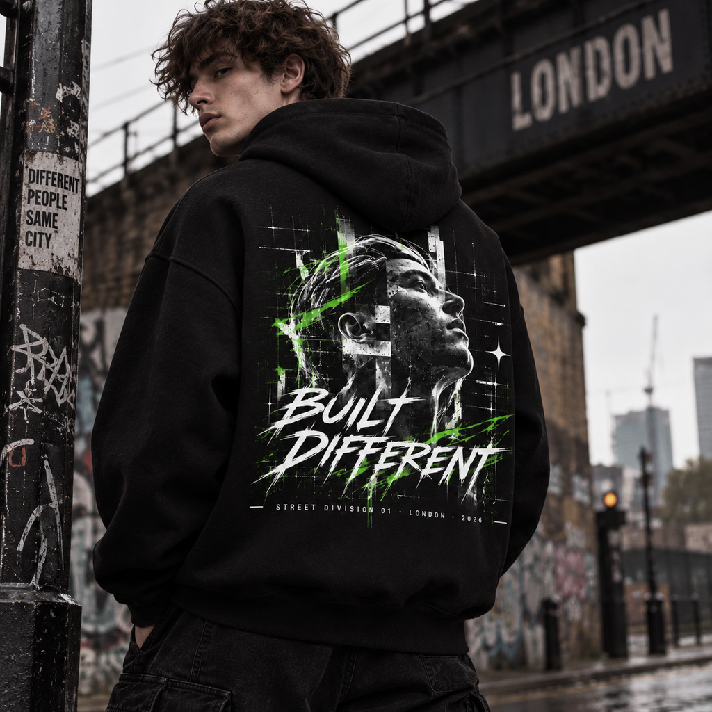 Built Different Graphic Hoodie
