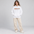 SHINESOULE Autumn Icons Graphic Hoodie - White