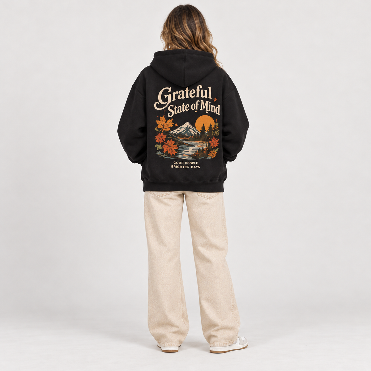 SHINESOULE Grateful State of Mind Hoodie - Black