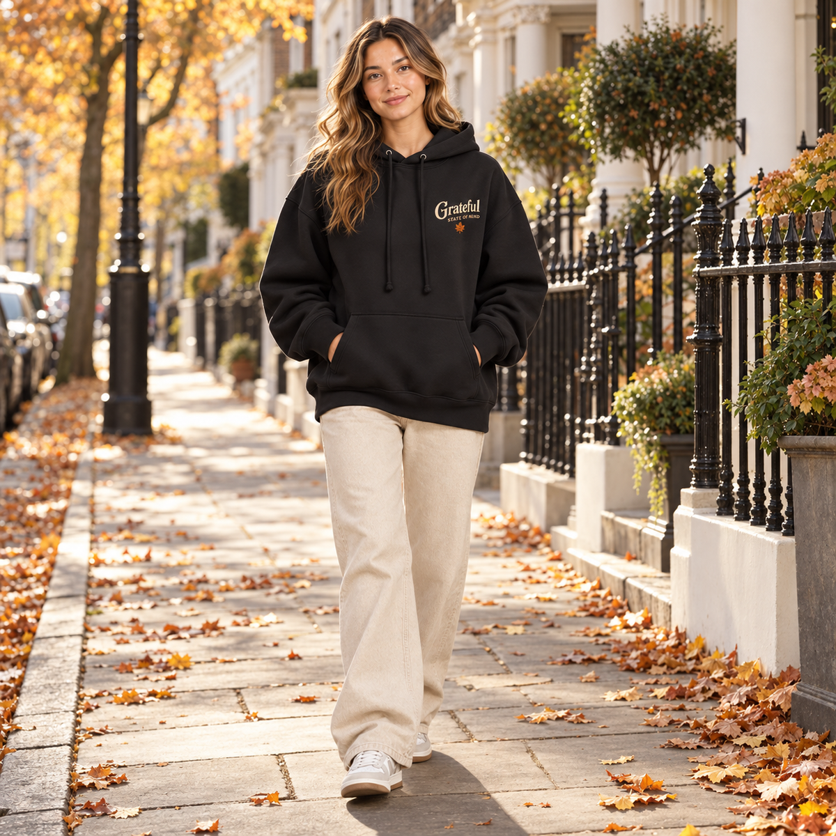 SHINESOULE Grateful State of Mind Hoodie - Black