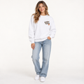 SHINESOULE Gather & Glow Graphic Sweatshirt - White